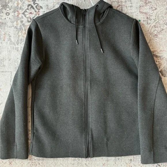 Everlane Street Zip Up Charcoal Grey - Picture 3 of 11